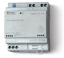 Импульсный источник питания; вход 110...240В AC; выход 12В DC, 50Вт; модульный, ширина 70мм; предохранитель входой цепи  785112301203  Finder