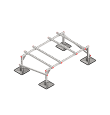 Опорная конструкция для установки оборудования TECHNORAPTOR STEELFOOT 1500х1000 тип 2  KM-TR-STF-SSEI-1500-1000-2  КМ - профиль