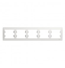 Glossa Белый Рамка 5-ая, горизонтальная  GSL000105  SE