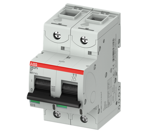 Выключатель автоматический двухполюсный S802PV-SP16  2CCF019599R0001  ABB