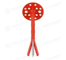 Дюбель для теплоизоляции с мет. гвоздём 10х180 (50 шт) - пакет ( 2,14 кг)  102050  Tech-KREP