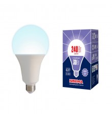 Лампа светодиодная LED-A95-30W/6500K/E27/FR/NR LED мощная 30 ватт А95 матовая Е27 серия Norma 6500K  UL-00005606  Volpe