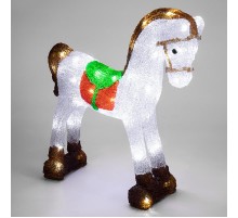 Акриловая светодиодная фигура Лошадка 38х13х38 см, 60 светодиодов, IP65, понижающий трансформатор в комплекте  513-332  NEON-NIGHT