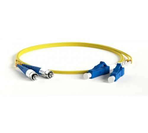 FC-D2-9-FC/UR-LC/UR-H-1.5M-LSZH-YL Патч-корд волоконно-оптич. (шнур) SM 9/125 (OS2), FC/UPC-LC/UPC, 2.0 мм, duplex, LSZH, 1.5 м  243119  Hyperline