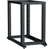 ITK LINEA F Стойка 2-рамная 24U 600х600-1000мм черная  LF05-24U61-2GM  ITK