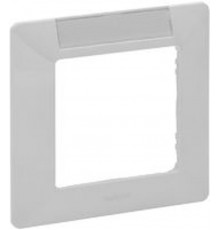 Etika Алюминий Рамка 1-ая с держателем для маркировки Алюминий  672556  Legrand