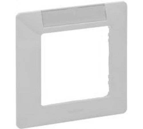 Etika Алюминий Рамка 1-ая с держателем для маркировки Алюминий  672556  Legrand