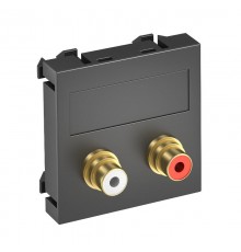 Мультимедийная рамка Audio-Cinch Modul45 (черный) (MTG-2R L SWGR1)  6105045  OBO Bettermann