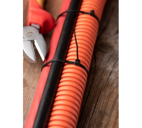 Хомут нейлоновый ЧЕРНЫЙ 2,5х160 (уп./100шт) EKF Simple  plc-cb-2.5x160  EKF