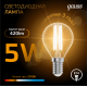 Лампа светодиодная LED 5Вт E14 220В 2700К шар  105801105  Gauss