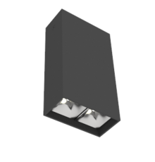 Светодиодный светильник DL-Box Reflect Multi 1x2 накладной 8 Вт 3000 К 80х40х150 мм RAL9005 черный муар  V1-R0-90251-20L17-2000830  VARTON