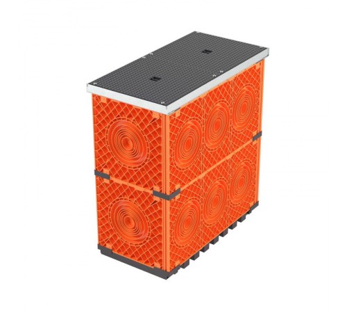 Колодец пластиковый для кабельной канализации с крышками, F0,750х375х750  270375V0  DKC