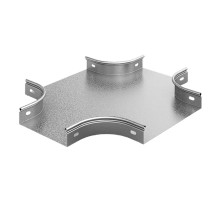 Переход крестообразный плавный 400х100х100, толщ. 0,7 мм, Сендзимир цинк, 034941  ПХП-400х100х100-0,7-СЦ   Ostec