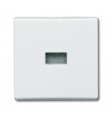 Клавиша для мех. 1-кл.выкл./перекл./кнопки, с красной линзой (IP44), серия Allwetter 44, цвет альпийский белый  1731-0-1734   2CKA001731A1734  ABB