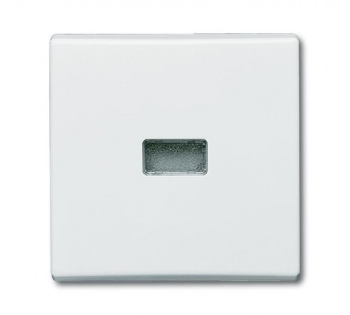 Клавиша для мех. 1-кл.выкл./перекл./кнопки, с красной линзой (IP44), серия Allwetter 44, цвет альпийский белый  1731-0-1734   2CKA001731A1734  ABB