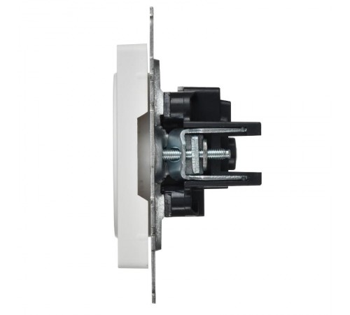 BRITE Розетка 1-местная без заземления без защитных шторок 10А РС10-1-0-БрАБ арктический белый   BR-R10-10-K91  IEK