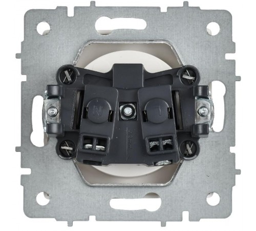 BRITE Розетка 1-местная без заземления без защитных шторок 10А РС10-1-0-БрАБ арктический белый   BR-R10-10-K91  IEK