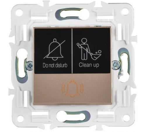 SKANDY Кнопка звонка с индикацией для отелей 10А SK-V17Sa песочный   SK-V14-2-10-K98  IEK