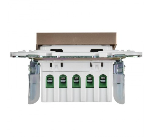 SKANDY Кнопка звонка с индикацией для отелей 10А SK-V17Sa песочный   SK-V14-2-10-K98  IEK