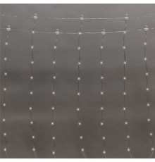 Гирлянда Дождь из росы 3х2м, 200LED, белый, IP20, USB + пульт управления, с крючками для крепления  315-875  NEON-NIGHT