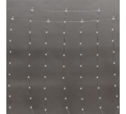 Гирлянда Дождь из росы 3х2м, 200LED, белый, IP20, USB + пульт управления, с крючками для крепления  315-875  NEON-NIGHT