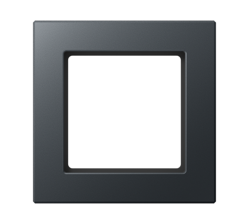 Рамка для вертикальной и горизонтальной установки, 1 пост; термопласт; матовый антрацит; A CREATION  AC581BFANM  Jung