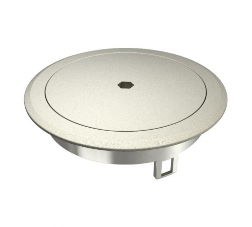 Лючок GES R2B 40х140 мм (для монтажных оснований, никелир.) с ключом (GES R2B Ni)  7408870  OBO Bettermann