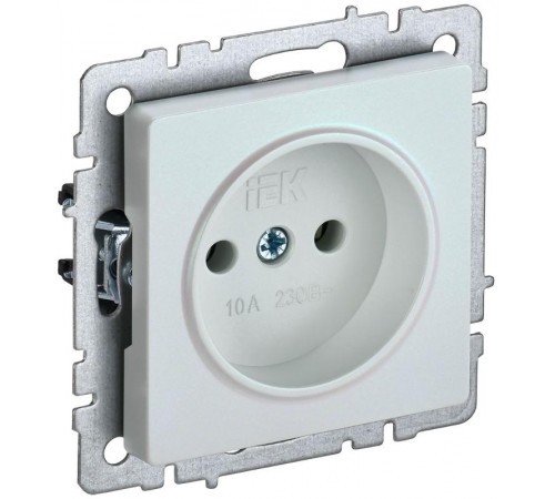 BRITE Розетка без заземления без шторок10А РС10-1-0-БрЖ жемчуг  BR-R10-10-K36  IEK