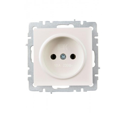 BRITE Розетка без заземления без шторок10А РС10-1-0-БрЖ жемчуг  BR-R10-10-K36  IEK