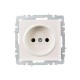 BRITE Розетка без заземления без шторок10А РС10-1-0-БрЖ жемчуг  BR-R10-10-K36  IEK