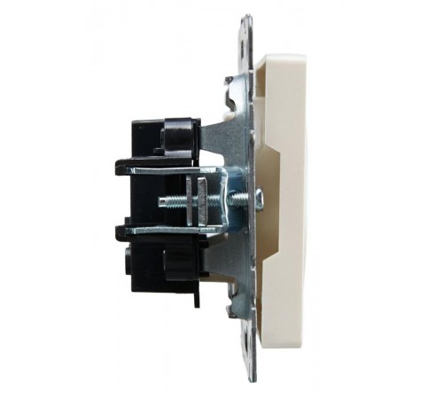 BRITE Розетка без заземления без шторок10А РС10-1-0-БрЖ жемчуг  BR-R10-10-K36  IEK