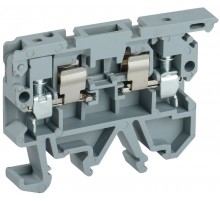 Клемма винтовая КВИ-4-П с держат. предохр. 5х20 серая  YZN30-004F-K02  IEK