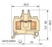 Клемма D4/8.ADO.NF ADO 4мм.кв.  1SNA399748R2500  TE