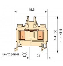 Клемма D4/8.ADO.NF ADO 4мм.кв.  1SNA399748R2500  TE