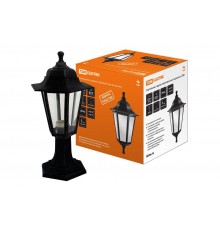 Светильник садово-парковый НТУ 06-60-001 60Вт ЛН/КЛЛ/LED Е27 IP44 шестигранник, стойка, пластик, черный  SQ0330-0702  TDM