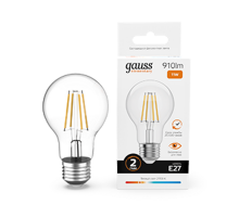 Лампа светодиодная   Filament Elementary А60 11W 910lm 2700К Е27 LED 1/10/50  22211  Gauss