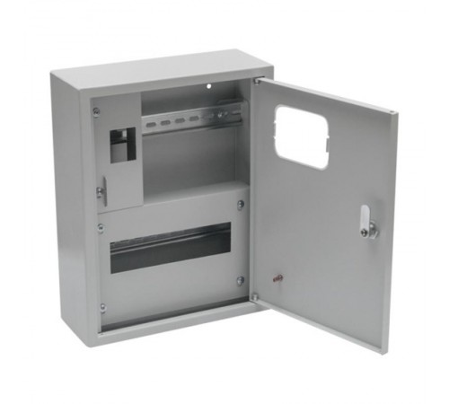 Щит учетно-распределительный навесной счетчик на дин-рейку ЩРУН 1/12 Э с окном (ВхШхГ) 360х280х110мм IP31 Basic  mb23-1/12e-bas  EKF