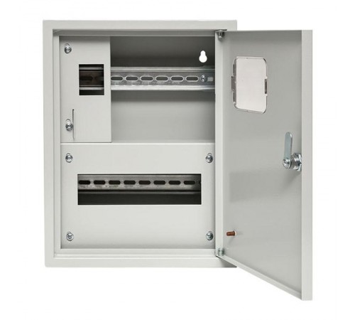 Щит учетно-распределительный навесной счетчик на дин-рейку ЩРУН 1/9 Э с окном (ВхШхГ) 360x280x110мм IP31 Basic  mb23-1/9e-bas  EKF