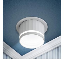 Светильник встраиваемый декоративный DK111 WH MR16 GU5.3 белый  Б0058430  ЭРА