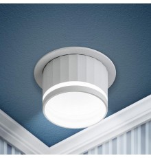 Светильник встраиваемый декоративный DK111 WH MR16 GU5.3 белый  Б0058430  ЭРА