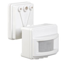 Датчик движения ДД 017 белый, макс. нагрузка 1100Вт, угол обзора 120град., дальность 12м, IP44,  LDD13-017-1100-001  IEK