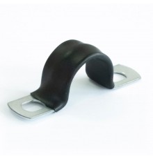 Скоба металлическая двухлапковая с полимерным покрытием СМД-П d14-15 мм (100 шт/уп)  PR08.6015  Промрукав