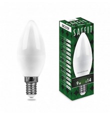 Лампа светодиодная SBC3709 9W 2700K 230V E14 C37 свеча  55078  SAFFIT
