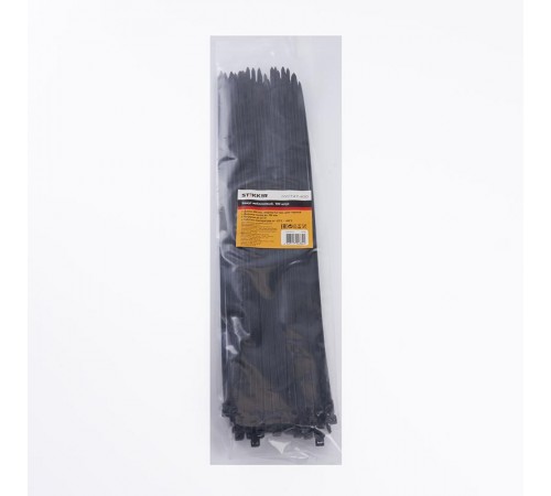 Хомут нейлоновый 4,7x400 мм, d пучка max 105 мм, нагрузка 22 кг, черный (100шт в упак)  32792  STEKKER