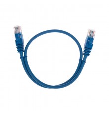 Патч-корд U/UTP, CAT 5e, RJ45-RJ45, 26AWG, LSZH, синий, 0,5м REXANT  02-0104-05  REXANT