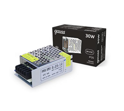 Блок питания 30W 24V IP20 1/140  202002030  Gauss