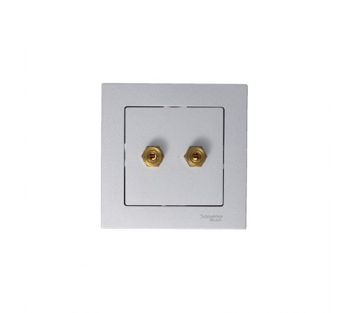 AtlasDesign Алюминий АудиоРозетка двухместная  ATN000387  SE