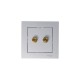 AtlasDesign Алюминий АудиоРозетка двухместная  ATN000387  SE