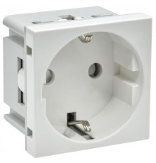 PRIMER РКС-20-30-П-К Розетка з/к з/ш в/з белая  PR-KK40D-RSZH-2-2-K01  IEK