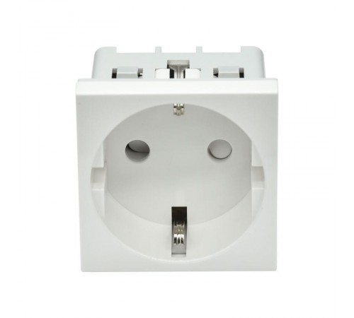 PRIMER РКС-20-30-П-К Розетка з/к з/ш в/з белая  PR-KK40D-RSZH-2-2-K01  IEK